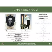 Golf Cards Upper Deck 2024 Hobby Box - Filling
