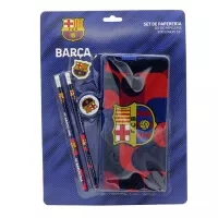 School set of pencil case, pencils, school eraser and pencil sharpener