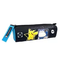 Pokémon pencil case - cylinder - Pikachu and Snorlax