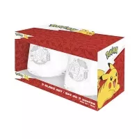 Set of 2 Pokémon glasses - Magikarp and Gyarados