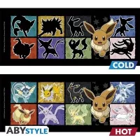 Pokémon mug motif with cold and hot drink