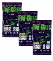 Three packs of top class panini football cards