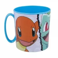 Plastic Pokémon Mug - Squirtle, Bulbasaur and Charmander - 390 ml