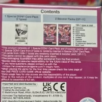 One Piece TCG - Doubla Pack - label from the back of the pack