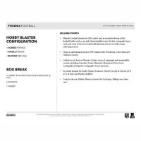 2024 Panini Phoenix Football Hobby Blaster