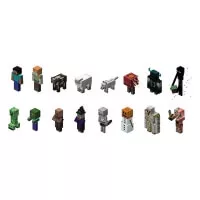 In the package you will find 1 of 16 Minecraft keychain variants