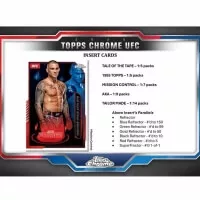 Topps UFC Chrome Hobby pack 2025 - collectible MMA cards