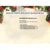 2025-2026 NBA Cards Topps Basketball Holiday Mega Box