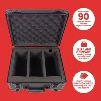 Case for carrying and storing 90 graded cards