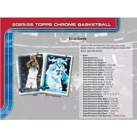 2025-2026 NBA Cards Topps Chrome Basketball Hobby Box