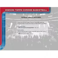 2025-2026 NBA Cards Topps Chrome Basketball Hobby Box