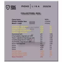 Hockey cards 2025-2026 Maxa league Collectors case filling