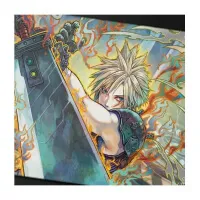 Magic Final Fantasy Buster Sword card and mouse pad