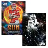 2025 Topps Chrome Cosmic Football NFL Cards: Mahomes, Allen