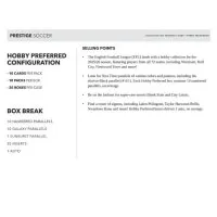 2025-2026 Prestige EFL Soccer Hobby Preferred Box - Contents