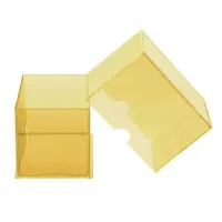 Ultra Pro 2-Piece Yellow Plastic Box for 100 Cards