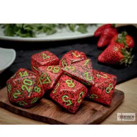 RPG Speckled Strawberry Polyhedral 7-Dice Set