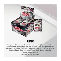 Contents of the 2026 Topps NFL Football Flagship Hobby Jumbo Box