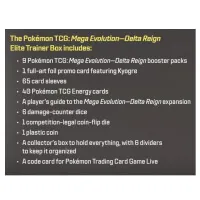 Pokémon Mega Evolution 6: Delta Reign ETB Contents